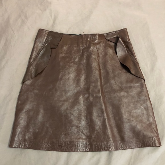 Jupe en cuir sandro taille 3 - Picture 2 of 7